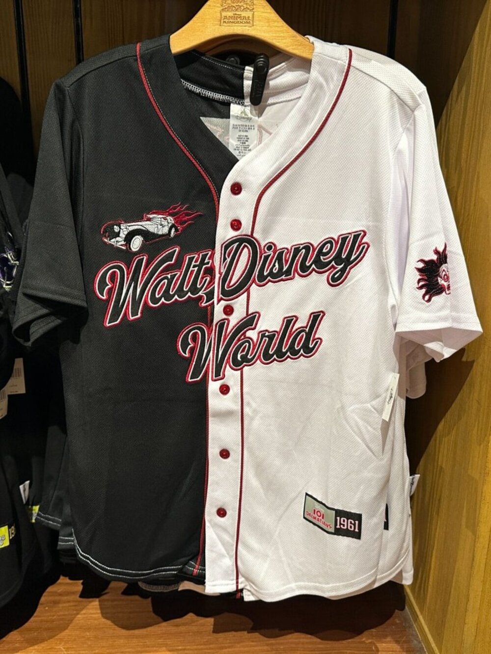 Cruella Disneyland baseball jersey tee